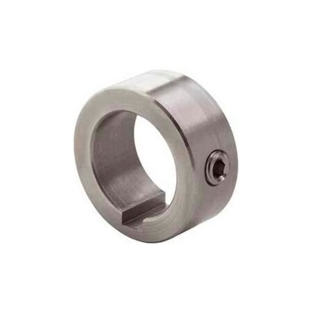 Climax Metal Climax Metal, Set Screw Collar W/Keyway C-100-S-KW, 1" Bore, Stainless Steel C-100-S-KW